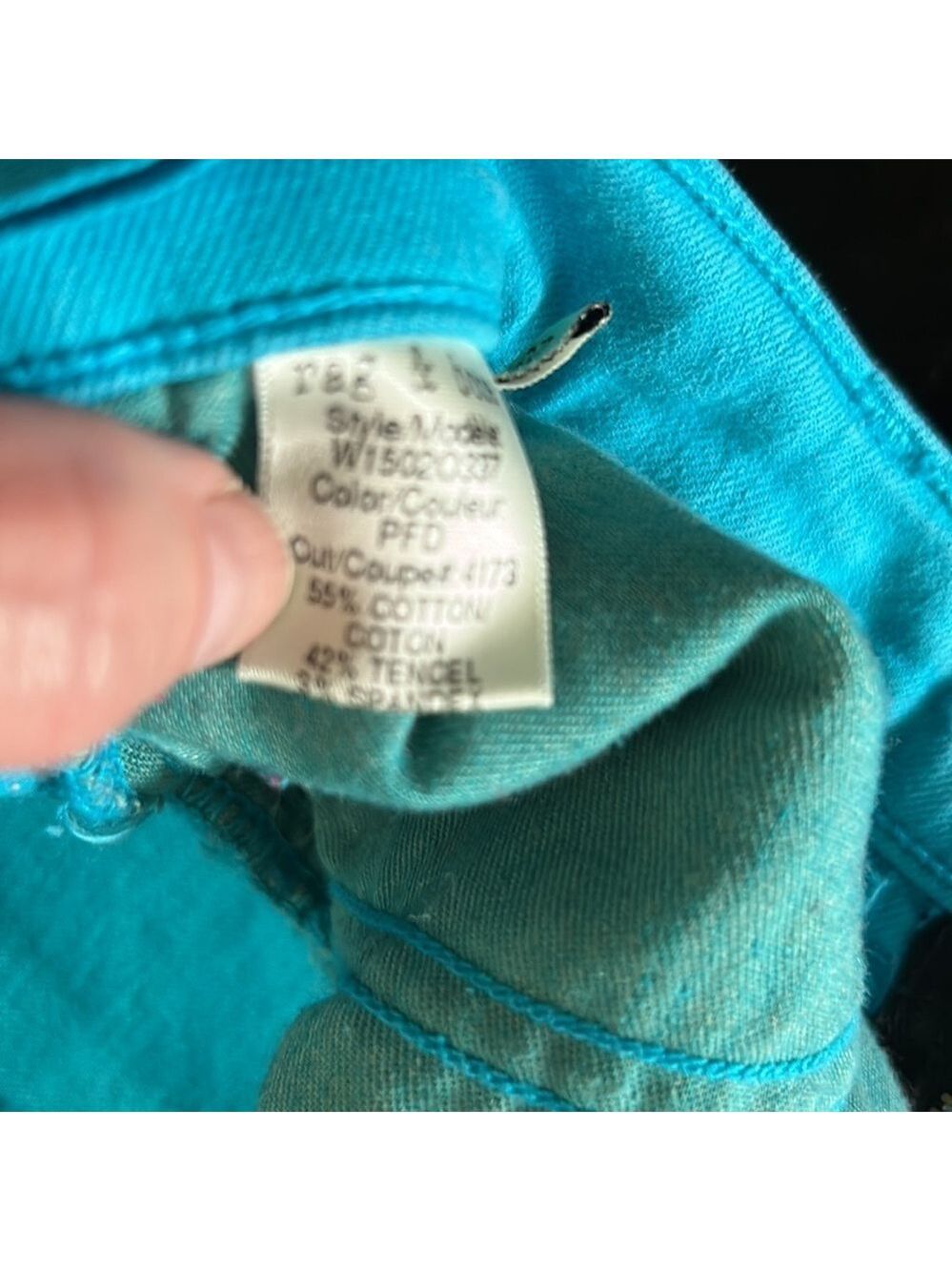 Rag & Bone turquoise jeans skinny - Picture 6 of 6